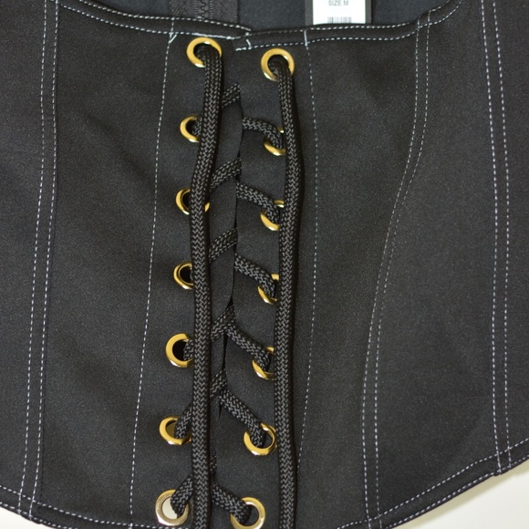 Fashion Nova Black Corset Tank Top - Picture 3 of 11